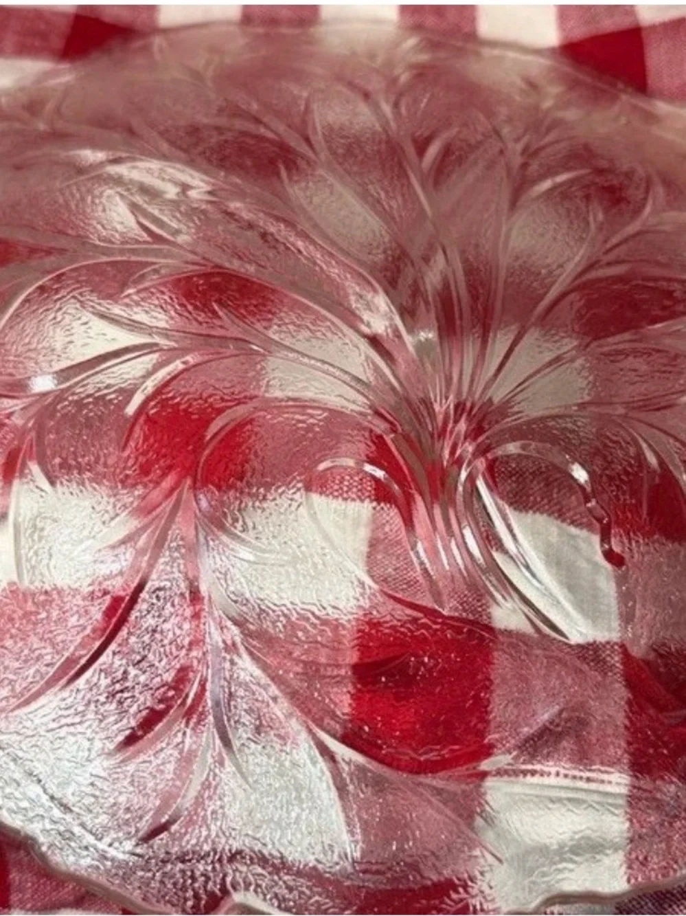 Clear Glass Decorative Salad Plate - Clear